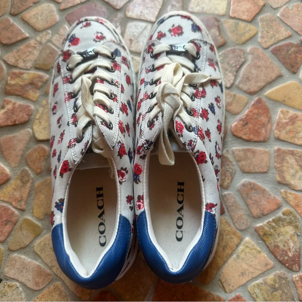 Coach NWT floral sneakers 8.5 - Picture 8 of 8